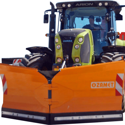ozamet wedge snow plough for tractors